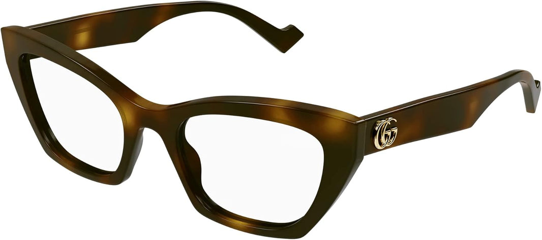 Gucci GG1334O Dark Havana 52/20/145 donna Eyewear Frame, Avana Oscura, 52/20/145
