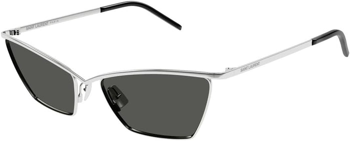 Yves Saint Laurent SL 637-002 Occhiali da Sole, Argento-Grigio, 57 Donna