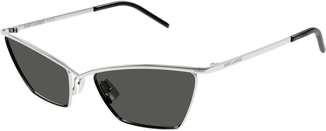 Yves Saint Laurent SL 637-002 Occhiali da Sole, Argento-Grigio, 57 Donna