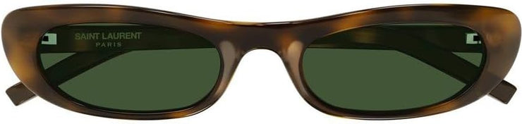 YVES SAINT LAURENT SL 557 Shade Occhiali, Havana-Havana-Verde, 70 Donna