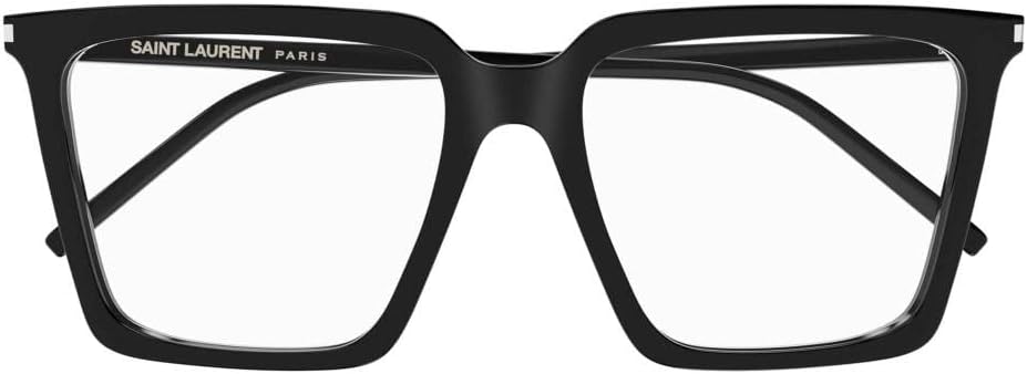 Saint Laurent SL 474 OPT 001 56 - Occhiali da vista da donna, Nero , 56 EU