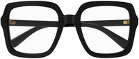 Gucci GG1318O Montatura occhiali donna 55/21/140 Nero, Nero, 55