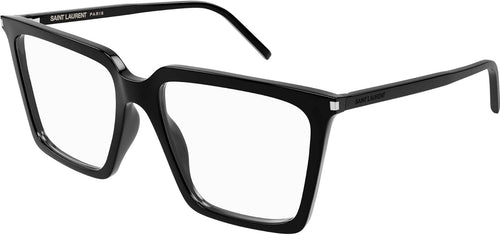 Saint Laurent SL 474 OPT 001 56 - Occhiali da vista da donna, Nero , 56 EU