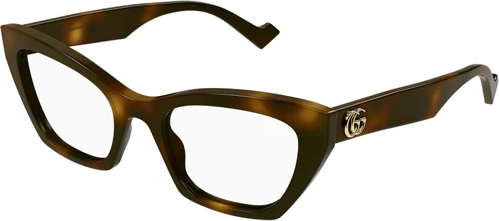 Gucci GG1334O Dark Havana 52/20/145 donna Eyewear Frame, Avana Oscura, 52/20/145