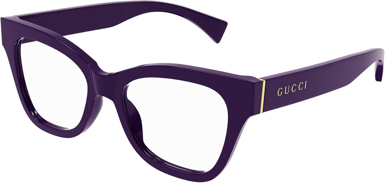 Gucci Montatura GG1133O Violet 52/18/145 donna