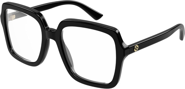 Gucci GG1318O Montatura occhiali donna 55/21/140 Nero, Nero, 55