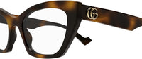 Gucci GG1334O Dark Havana 52/20/145 donna Eyewear Frame, Avana Oscura, 52/20/145